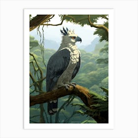 Wings of Power: Harpy Eagle Wall Decor Art Print