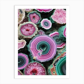 purple Agates Art Print