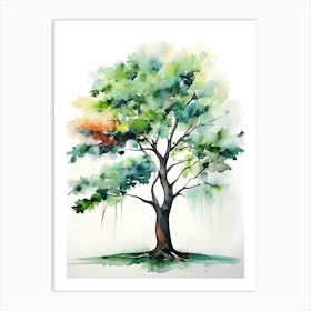 Watercolor Tree 2 Art Print