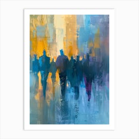 People Walking In The City 2 Art Print