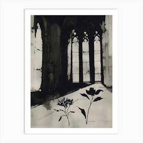 Flowers In The Window 1 Art Print