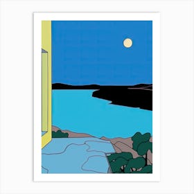 Minimal Design Style Of Algarve, Portugal 2 Art Print