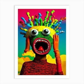 Monster'S Face Art Print