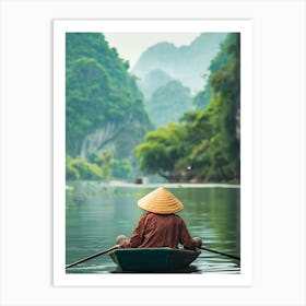 Man In A Boat Art Print