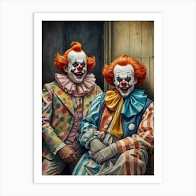 Clowns Art Print