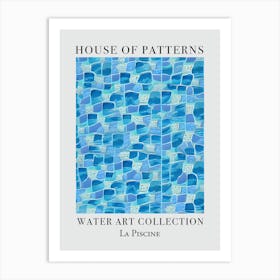 House Of Patterns La Piscine Water 3 Art Print