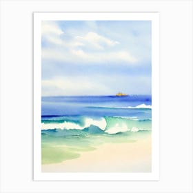 Cottesloe Beach 3, Australia Watercolour Art Print