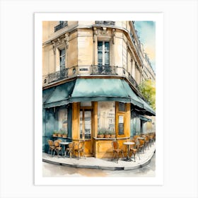 Paris Cafe Art Print