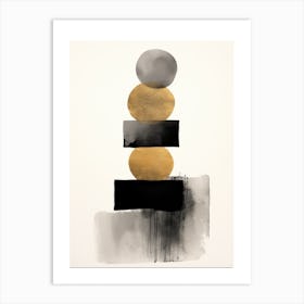 Black And Gold 1 Art Print