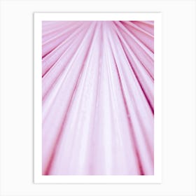 Pink Palm Leaf Art Print