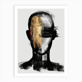 Face Of A Man 5 Art Print