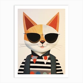 Little Fox 1 Wearing Sunglasses Art Print