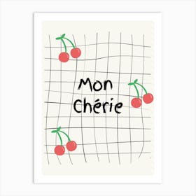 Mon Cherie Cherry Frid Poster Art Print