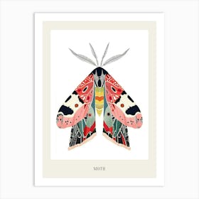 Colourful Insect Illustration Moth 44 Poster Art Print