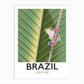 Brazil Travel Go By Air Art Print