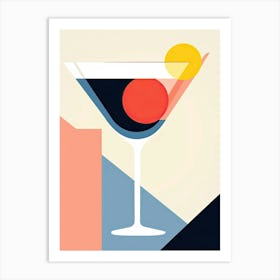 Mid Century Modern Bellini Floral Infusion Cocktail 2 Art Print