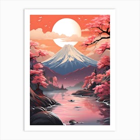 Cherry Blossom Sunset 7 Art Print