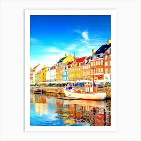 Nyvatn Canal In Copenhagen Art Print