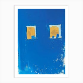 Blue Squares 3 Art Print