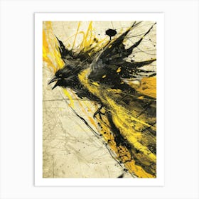 Abstract Crow 1 Art Print