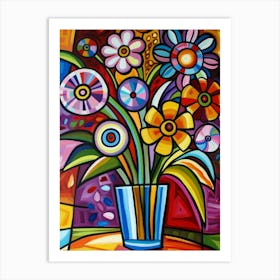 Flowers In A Vase 153 Art Print