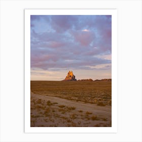 Shiprock Sunset on Film Art Print