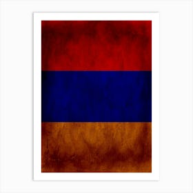 Armenia Flag Texture Art Print