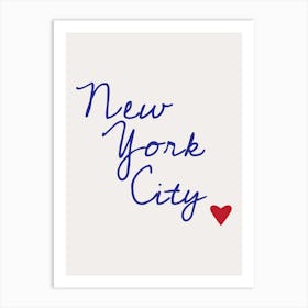 New York City Heart Art Print