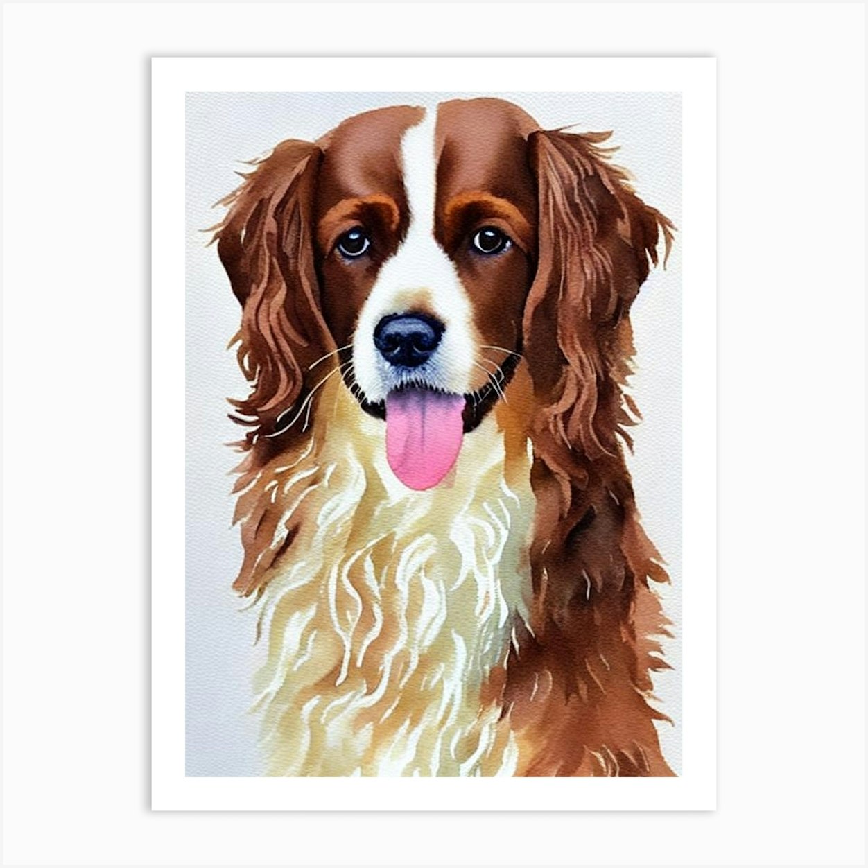 Springer Dog In Water Diamond Painting 