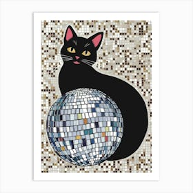 Disco Cat 5 Art Print