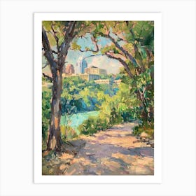 The University Of Texas At Austin Texas Oil Painting 2 Art Print