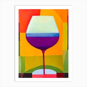 Corpse Reviver #1 Paul Klee Inspired Abstract Cocktail Poster Art Print