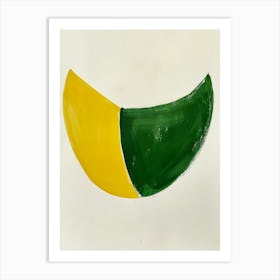 'Green And Yellow' 1 Art Print