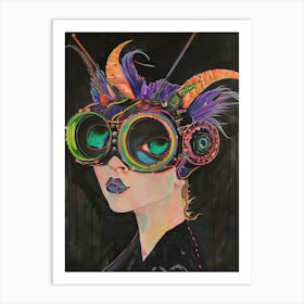 Steampunk Girl Art Print