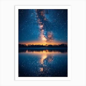 Night Sky With Milky Art Print