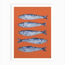 Sardines Canvas Print Art Print