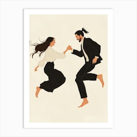 Pulp Fiction. Man And A Woman Dancing Art Print