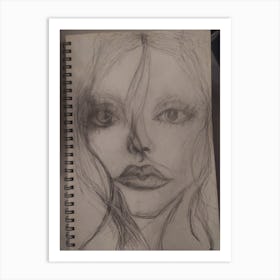 Face Of A Woman Art Print