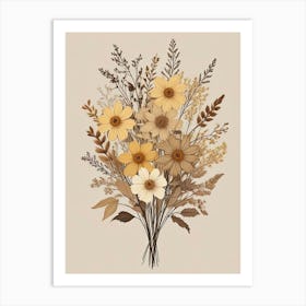 Fleurs Sechees, Dried Flowers Exhibition Poster 23 Art Print (2) Art Print