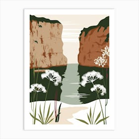 Cliffs And Water 2 Art Print