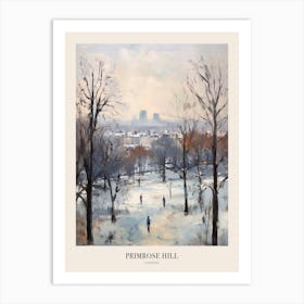 Winter City Park Poster Primrose Hill Park London 3 Art Print