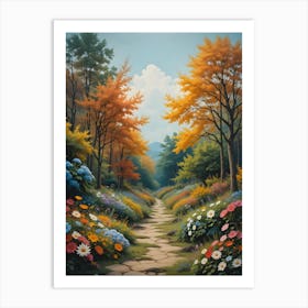 Path Through The Woods Art Print