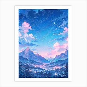 Landscape painting 1 Art Print