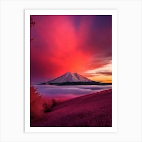 Mt Fuji At Sunset 1 Art Print