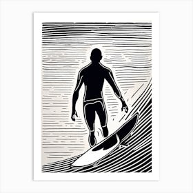 Surfing art, 227 Art Print