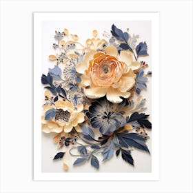 Paper Flowers 1 Art Print