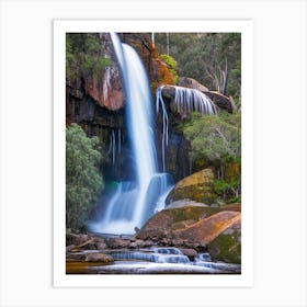Garrawilla National Park Waterfall, Australia Nat Viga Style (1) Art Print