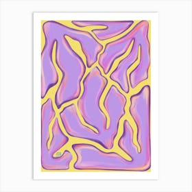 Dancing Purple Corals Art Print