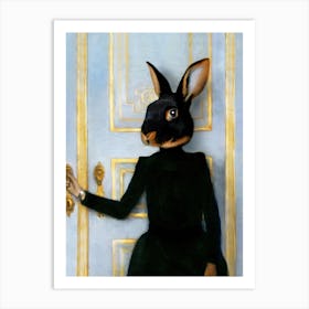 Flemish Rika The Rabbit Pet Portraits Art Print