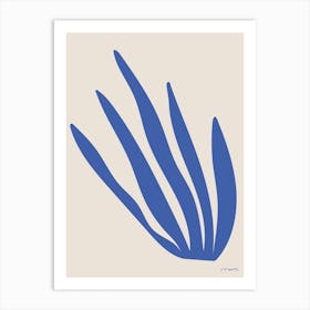 Alga Azul Art Print